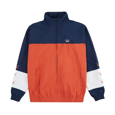 adidas Originals Retro Track Jacket Orange Blue Casual Fall Wear DV3117