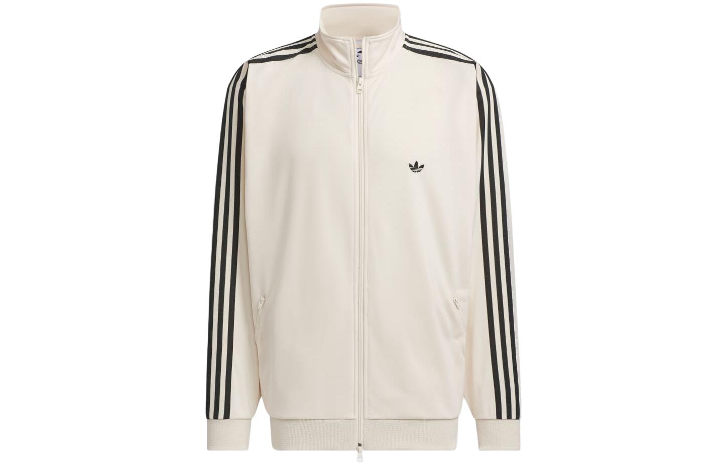 adidas Originals Retro Track Jacket with Side Stripes Unisex Off-White IX6436