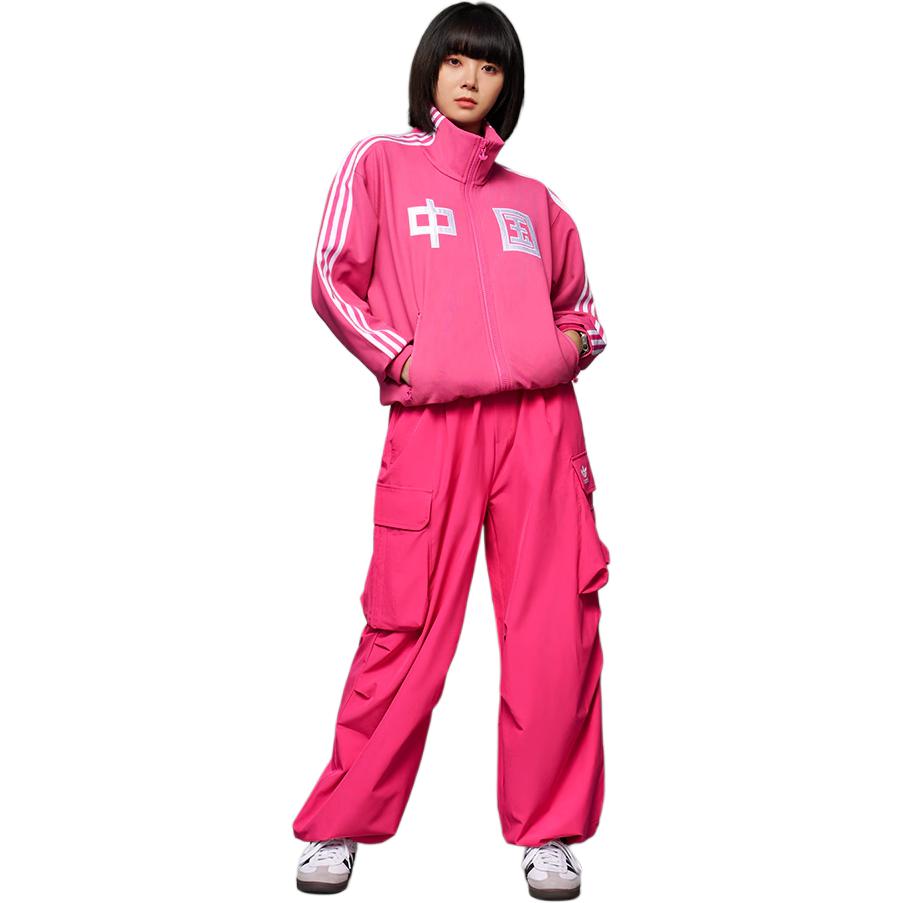 adidas Originals Retro Track Top 3-Stripes Print Jacket Unisex Purple Red JG3777 圖 6