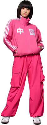 adidas Originals Retro Track Top Jaket Unisex Ungu Merah 3-Stripes Print JG3777 Details for adidas Originals Retro Track Top Jaket Unisex Ungu Merah 3-Stripes Print JG3777