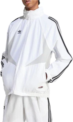 adidas Originals 復古白色拉鍊運動外套 三色條紋款 JF8737 Lookbook adidas Originals 復古白色拉鍊運動外套 三色條紋款 JF8737