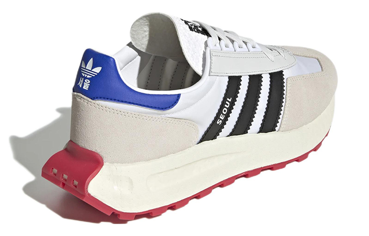 Shop adidas Originals Retropy E5 耐磨休閒運動鞋 白灰