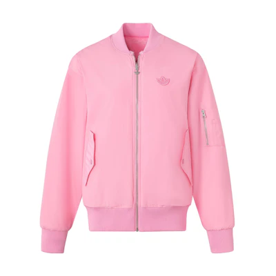 adidas Originals REV FUR Reversible Bomber Jacket Pink for Men JE6122