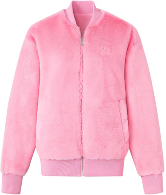 阿迪达斯原创REV FUR男士粉色可翻转飞行夹克 JE6122 Shop 阿迪达斯原创REV FUR男士粉色可翻转飞行夹克 JE6122