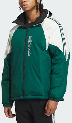 阿迪达斯Originals可翻转600蓬羽绒外套可拆连帽绿森林绿/黑色 IU4827 Shop 阿迪达斯Originals可翻转600蓬羽绒外套可拆连帽绿森林绿/黑色 IU4827