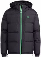 Lookbook adidas Originals 可翻轉羽絨外套 冬季黑色連帽大衣夾克. H66015