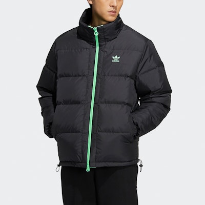 adidas Originals Reversible Down Jacket Winter Black Hooded Parka Coat. H66015 Sizing adidas Originals Reversible Down Jacket Winter Black Hooded Parka Coat. H66015