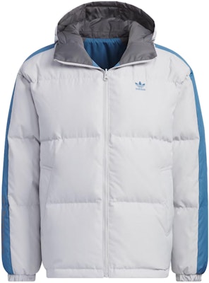 阿迪达斯Originals可翻转羽绒夹克可拆卸帽蓝/白男款 IU4828 Lookbook 阿迪达斯Originals可翻转羽绒夹克可拆卸帽蓝/白男款 IU4828