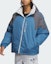 Shop Chaqueta adidas Originals reversible con capucha desmontable azul/blanco hombre. IU4828