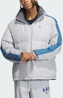阿迪达斯Originals可翻转羽绒夹克可拆卸帽蓝/白男款 IU4828 Details for 阿迪达斯Originals可翻转羽绒夹克可拆卸帽蓝/白男款 IU4828