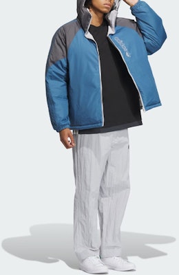 阿迪达斯Originals可翻转羽绒夹克可拆卸帽蓝/白男款 IU4828 Sizing 阿迪达斯Originals可翻转羽绒夹克可拆卸帽蓝/白男款 IU4828