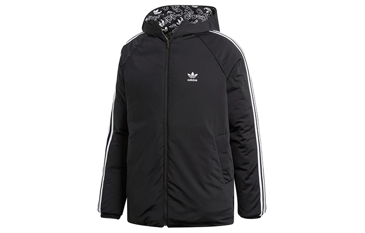 Shop Adidas Originals Reversible Puffer Jacket Hitam/Putih DP8561