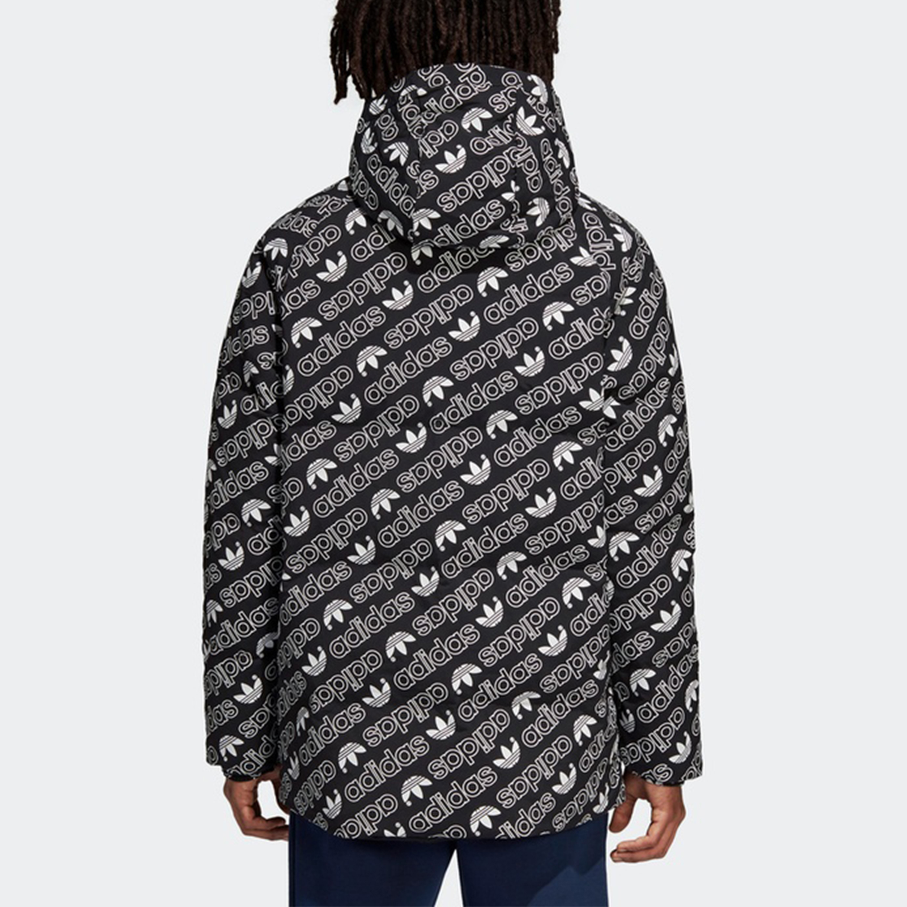 Details for Adidas Originals Reversible Puffer Jacket Hitam/Putih DP8561