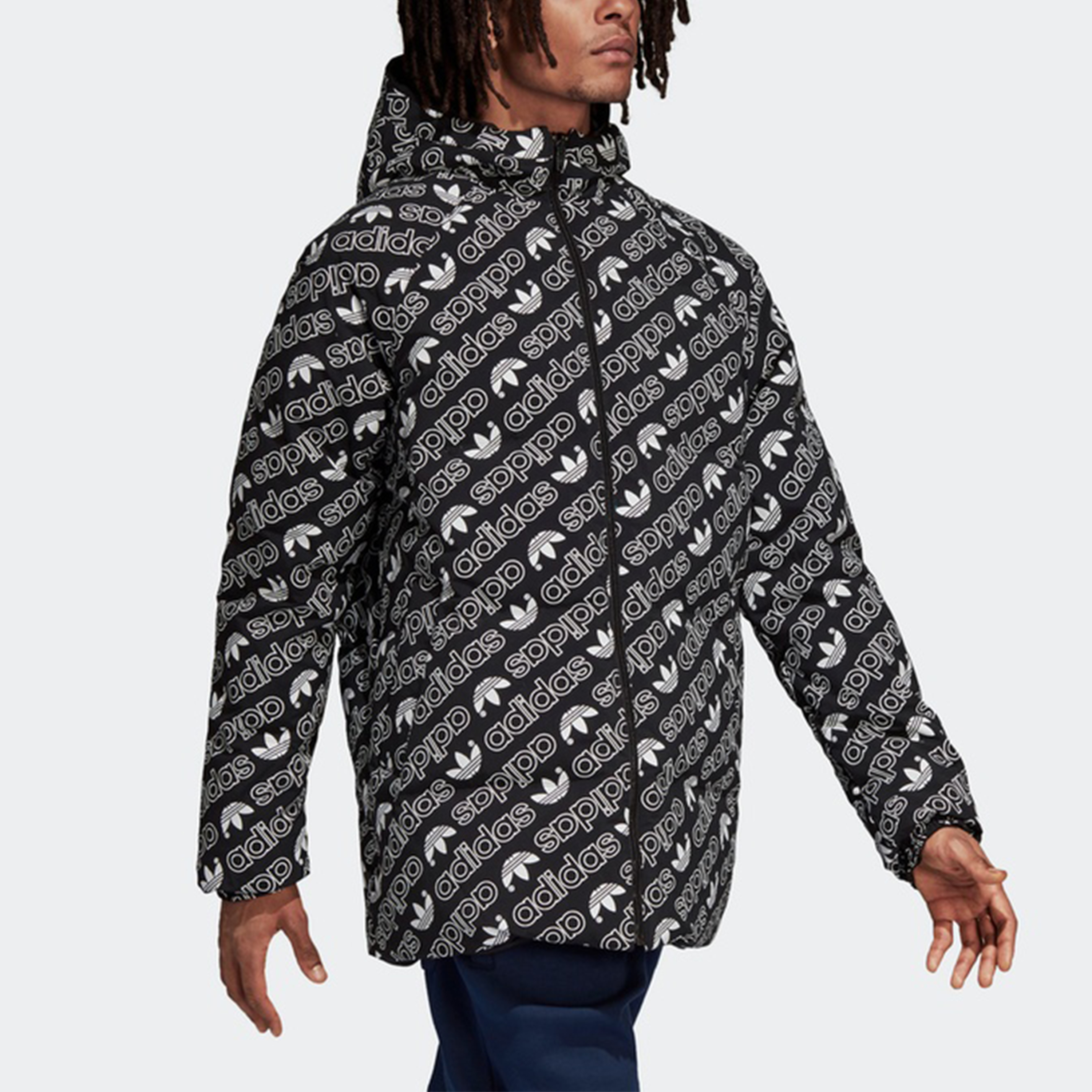 Cheap Adidas Originals Reversible Puffer Jacket Hitam/Putih DP8561