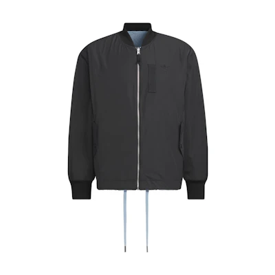 adidas Originals Reversible Sportswear Logo Jacket Unisex Black Long Sleeve IN0989