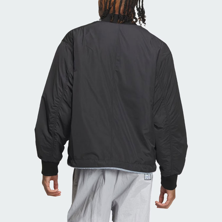 adidas Originals Reversible Sportswear Logo Jacket Unisex Black Long Sleeve IN0989 圖 7