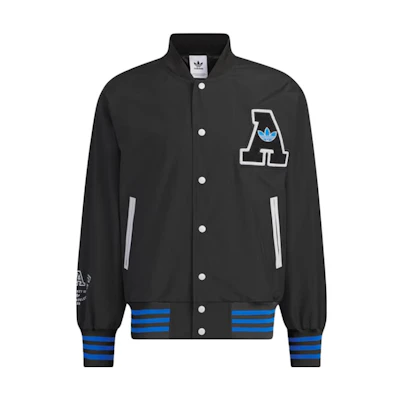adidas Originals Rifta Bomber Jacket Embroidered Striped Black Jacket IU4791