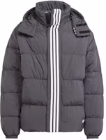 adidas Originals Rifta Down Hooded Puffer Jacket Black Mens Stylish Outerwear HZ0688 adidas Originals Rifta Down Hooded Puffer Jacket Black Mens Stylish Outerwear HZ0688
