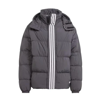 adidas Originals Rifta Down Hooded Puffer Jacket Black Mens Stylish Outerwear HZ0688
