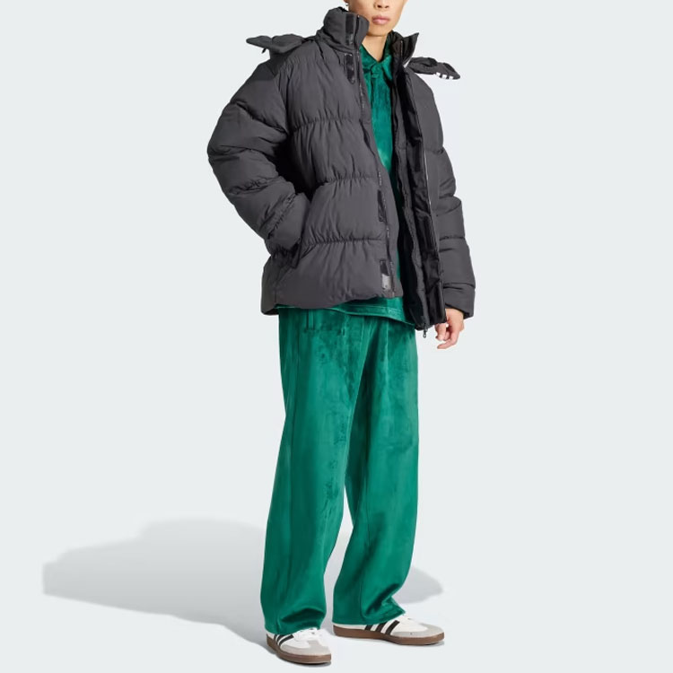 Purchase adidas Originals Rifta男士黑色羽絨連帽外套時尚外套 HZ0688