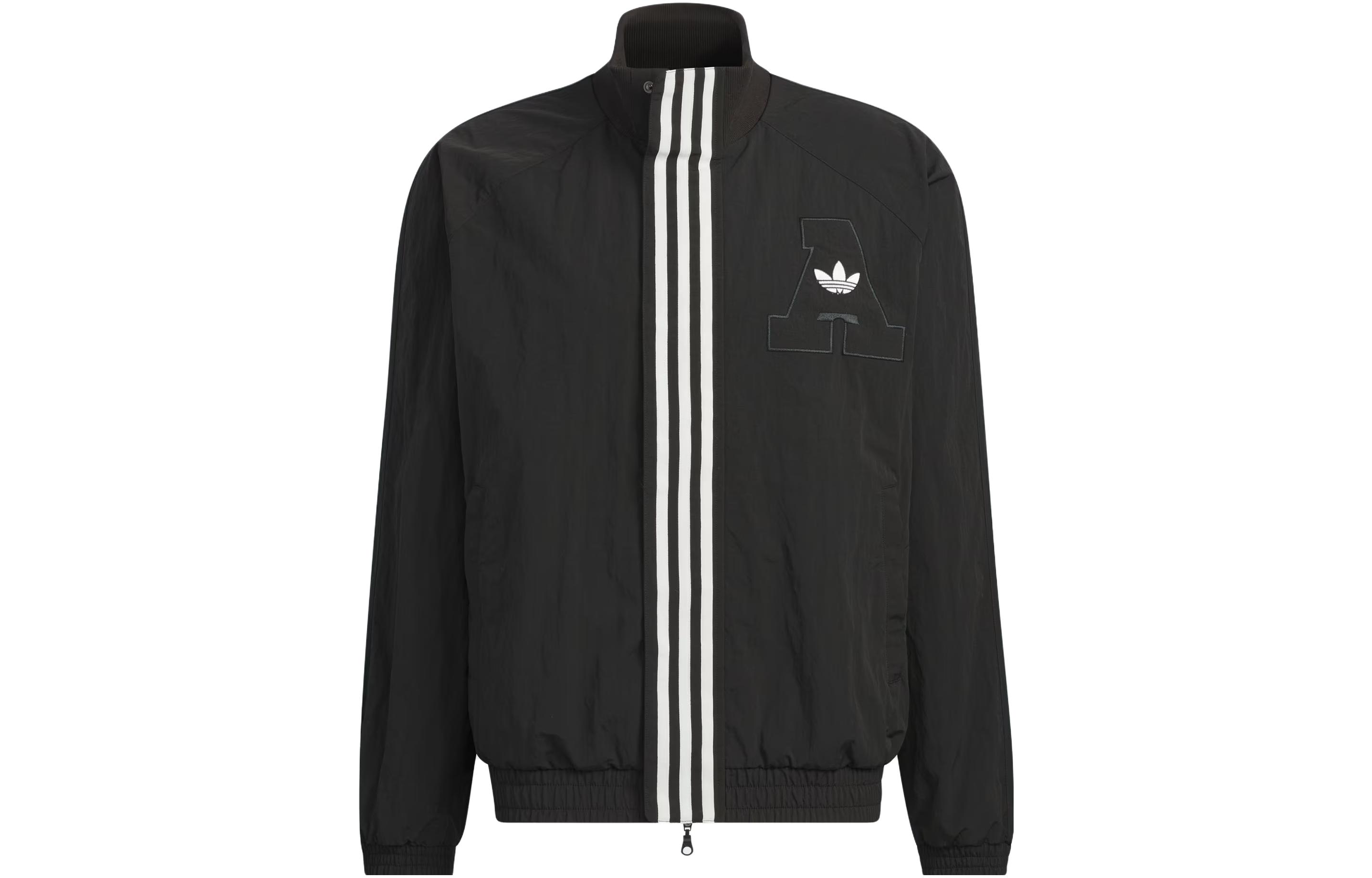 adidas Originals Rifta Striped Logo Track Jacket  Black. IU4845