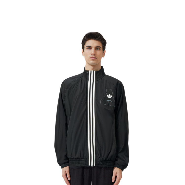 Details for adidas Originals Rifta 條紋Logo運動外套 黑色. IU4845