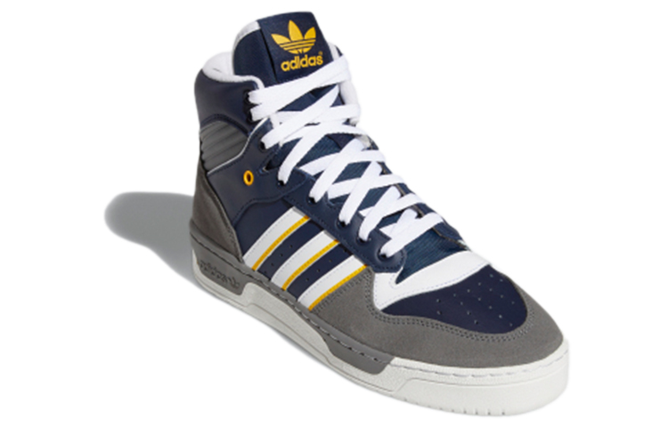 Shop adidas originals Rivalry 高筒板鞋 男款 藍灰