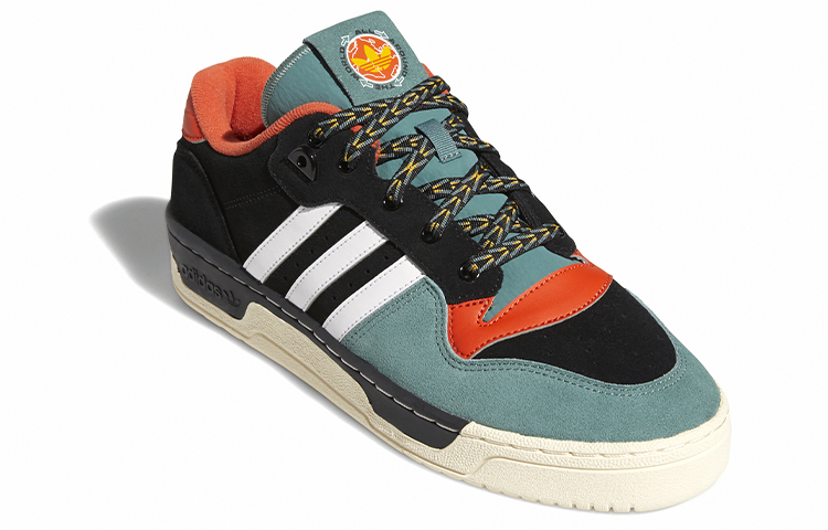 Lookbook アディダス オリジナルス ライバルリー ロー "緑オレンジ黒" FV4914