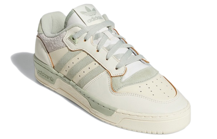 Lookbook アディダス オリジナルス ライバルリー LOW プレミアム 白/ライトグリーン FX9448