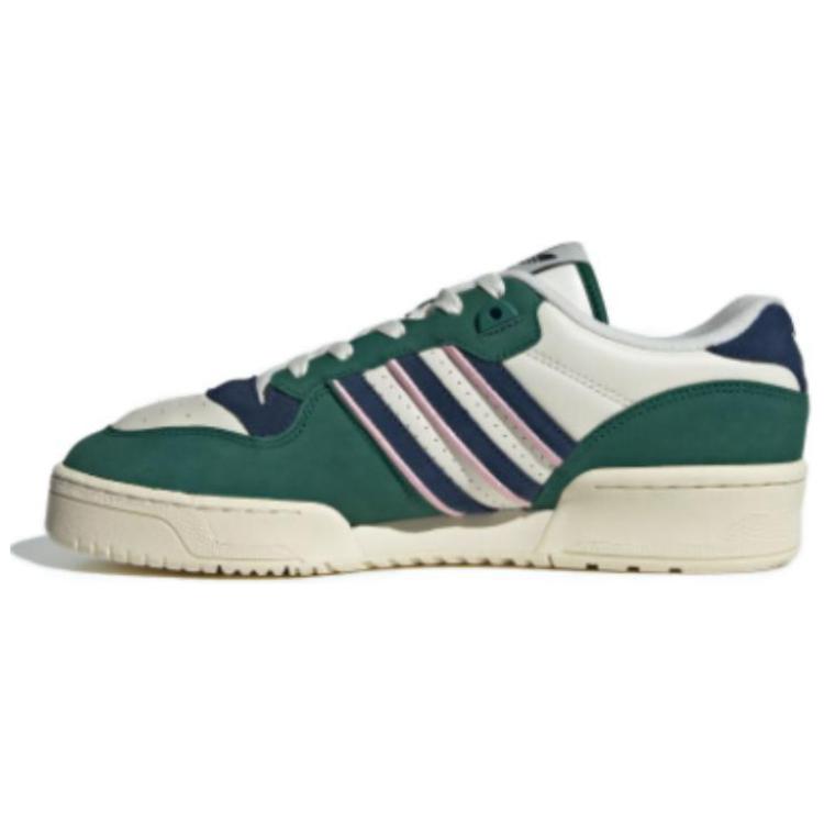 adidas Originals Rivalry Low Top Skate Shoes Green White Slip-Resistant Durable IH0500