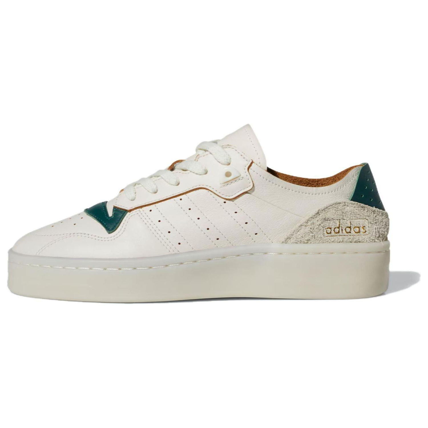 adidas Originals Rivalry Low White Green Leather Low-Top Casual Sneakers ID6206