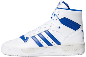 adidas originals Rivalry Retro High Top Skate Shoes White Blue EF6408 adidas originals Rivalry Retro High Top Skate Shoes White Blue EF6408