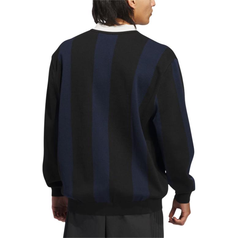 Details for 아디다스 오리지널 롤링 링크스 SS24 블랙 V넥 폴로 스웨트셔츠 IT0142