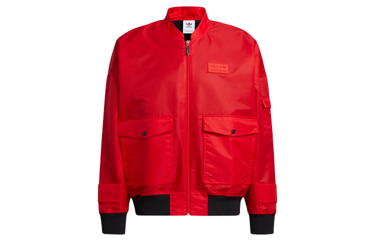 adidas Originals Ryv Bomber Jacket Multi-Pocket Light Scarlet H07082