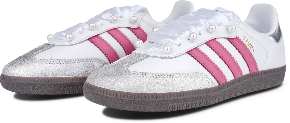 adidas Originals Samba OG 'Pearl Buckle - Silver Pink' IG1024-454011 Shop adidas Originals Samba OG 'Pearl Buckle - Silver Pink' IG1024-454011