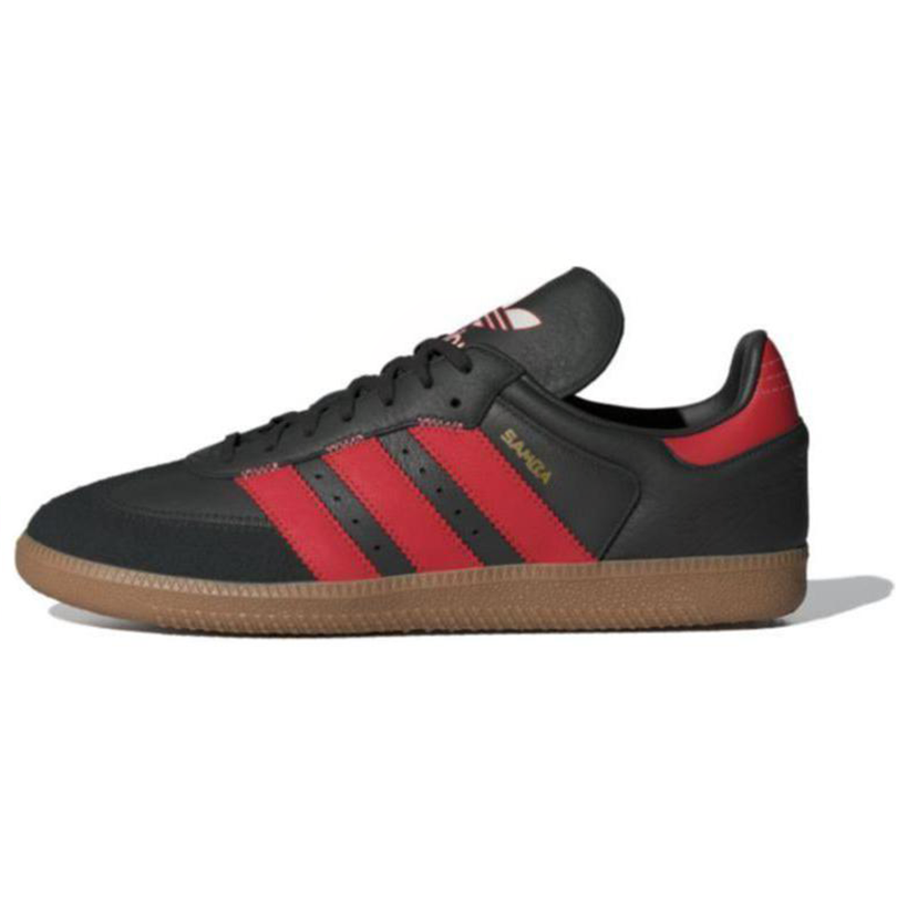 adidas Originals Samba OG Black Red Low-Top Casual Sneakers. IF1812