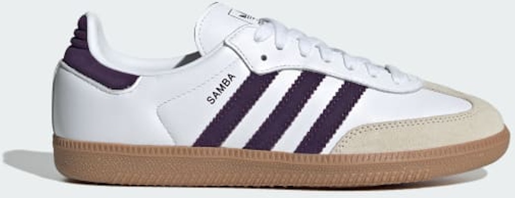 (Women) Adidas Originals Samba OG Cloud White/Alumina/Aurora Plum JS1392 Buy (Women) Adidas Originals Samba OG Cloud White/Alumina/Aurora Plum JS1392