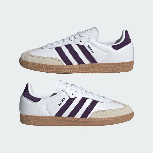 Cheap (W) Adidas Originals Samba OG Putih/Alumina/Aurora Plum JS1392