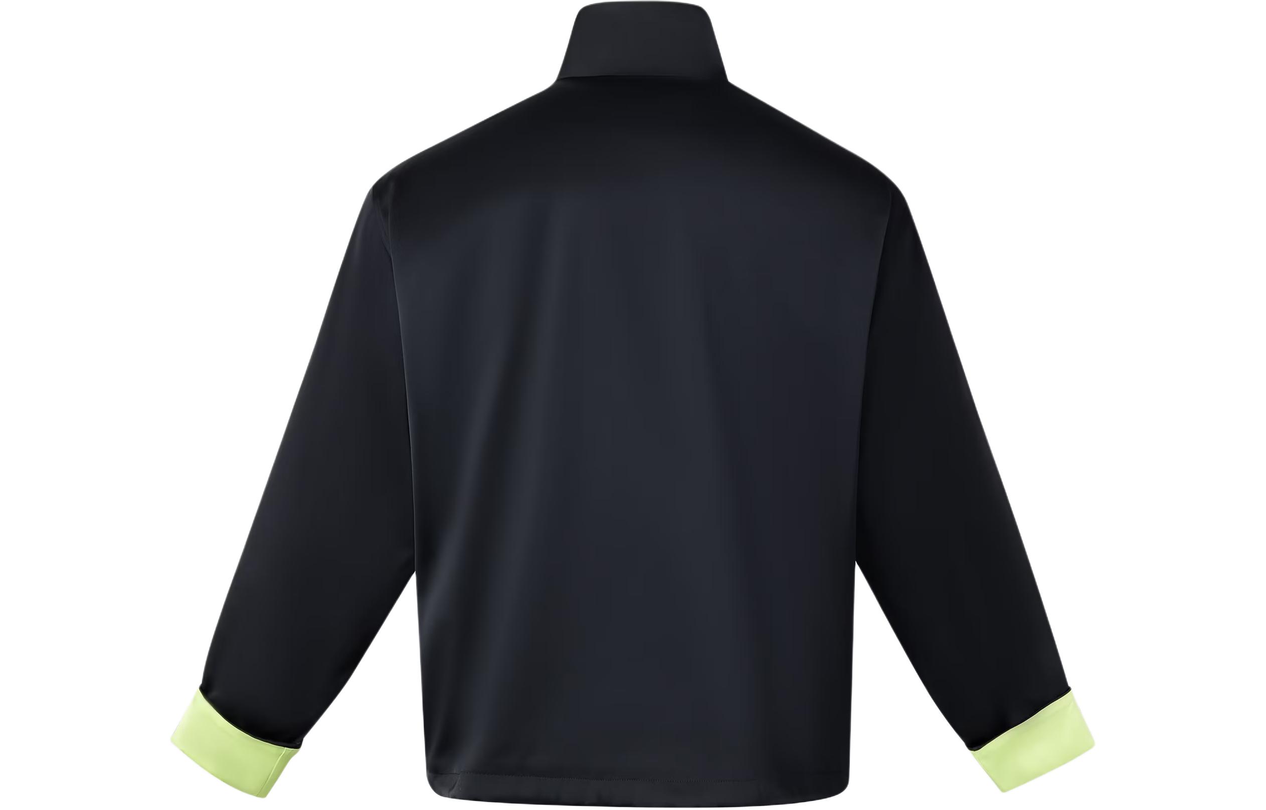 Lookbook 阿迪达斯三叶草缎面中式盘扣条纹夹克 黑色 男女通用 JD3380