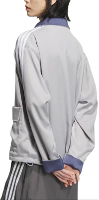 아디다스 오리지널 새틴 트랙 재킷 중국풍 자수 그레이 유니섹스 JV9256 Details for 아디다스 오리지널 새틴 트랙 재킷 중국풍 자수 그레이 유니섹스 JV9256