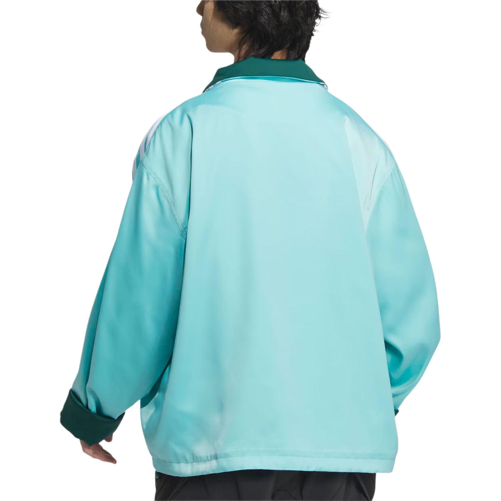 Details for 阿迪达斯三叶草薄荷绿缎面中式夹克男女同款 SS24 JD3378