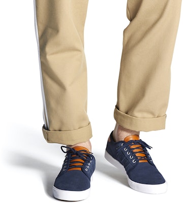 Adidas Originals Seeley 低幫滑板鞋 男款 藍棕 Sizing Adidas Originals Seeley 低幫滑板鞋 男款 藍棕