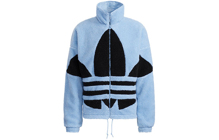 adidas Originals Sherpa Logo Track Jacket Unisex Sky Blue HC0327 圖 2