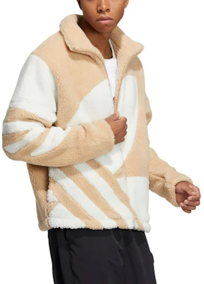 아디다스 오리지널스 브라운 셰르파 트랙 재킷 유니섹스 스트라이프 로고 집업 HR3487 Details for 아디다스 오리지널스 브라운 셰르파 트랙 재킷 유니섹스 스트라이프 로고 집업 HR3487