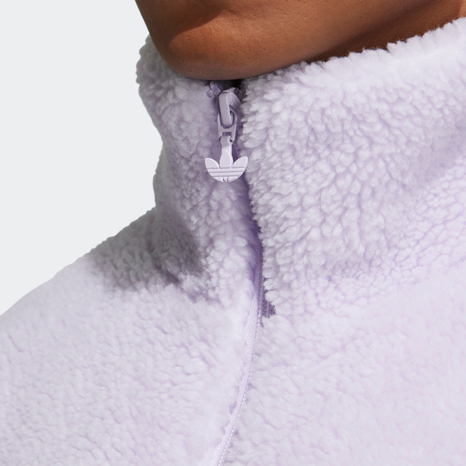 adidas Originals Sherpa Track Retro Colorblock Zip Jacket Purple Unisex HR3488 圖 8