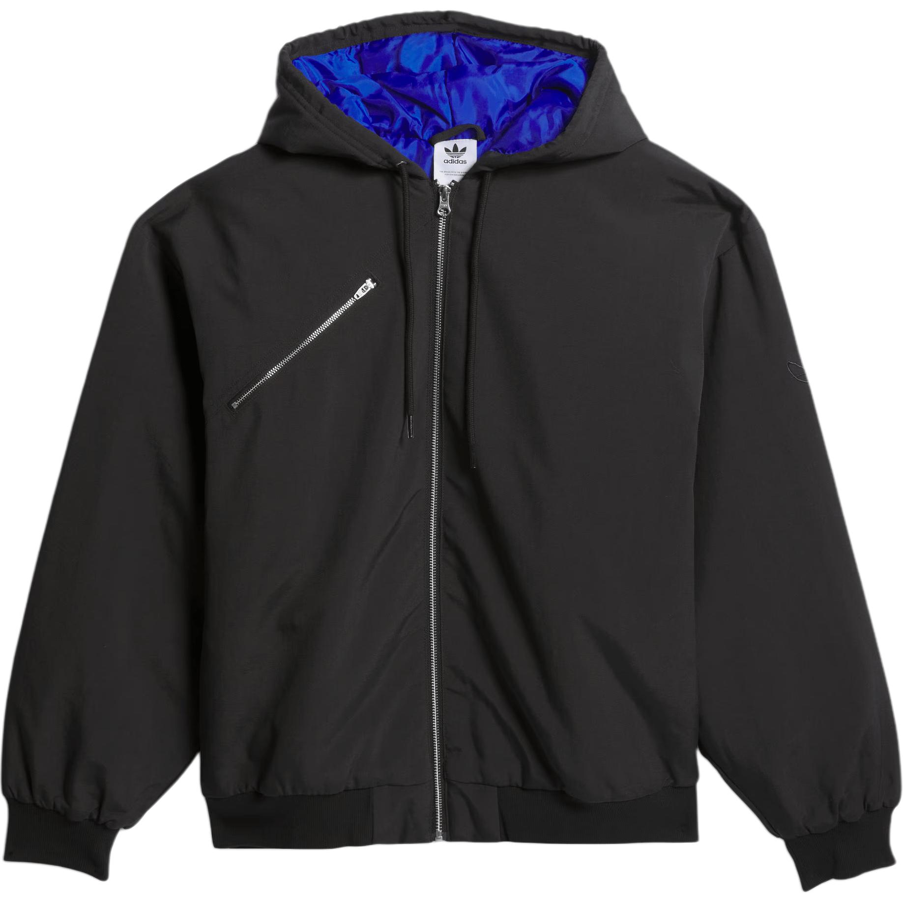 Order アディダスオリジナルズ シュムーフォイル FW24 ブラック アウトドアカジュアル ジップアップ中綿ジャケット IX9020