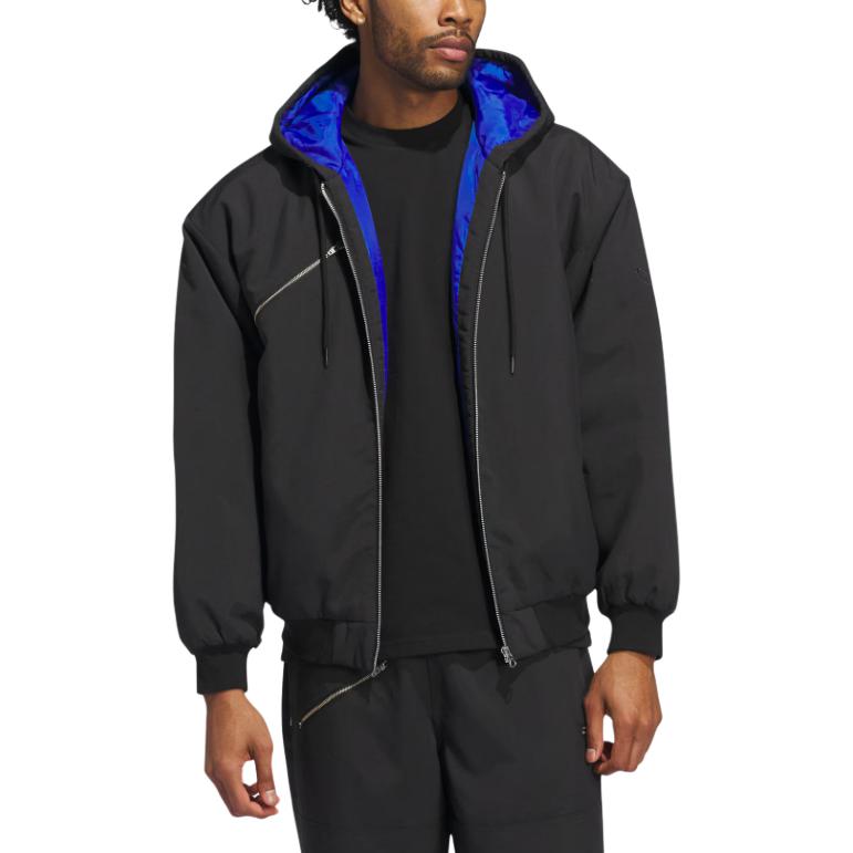 Shop アディダスオリジナルズ シュムーフォイル FW24 ブラック アウトドアカジュアル ジップアップ中綿ジャケット IX9020