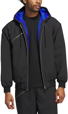 アディダスオリジナルズ シュムーフォイル FW24 ブラック アウトドアカジュアル ジップアップ中綿ジャケット IX9020 Shop アディダスオリジナルズ シュムーフォイル FW24 ブラック アウトドアカジュアル ジップアップ中綿ジャケット IX9020