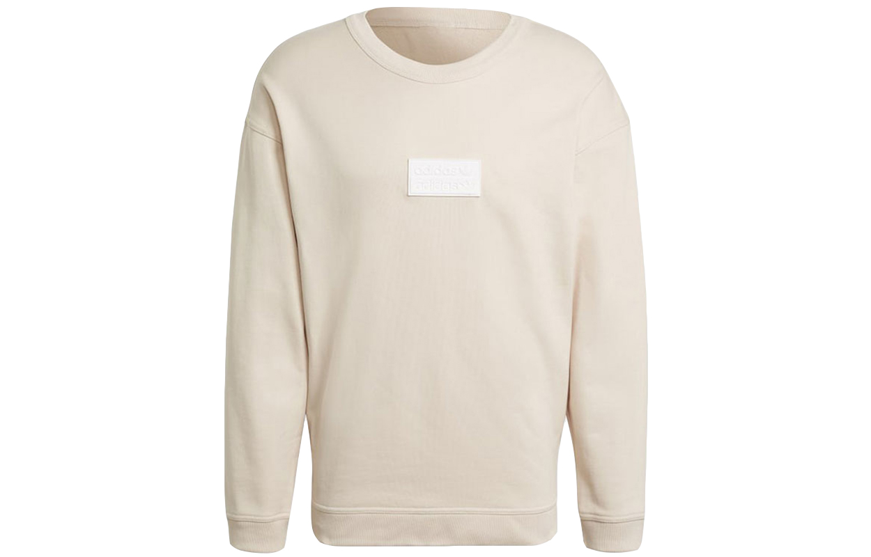 adidas Originals Silicon Crew Logo Patch Sweatshirt Men’s Off-White GN3290