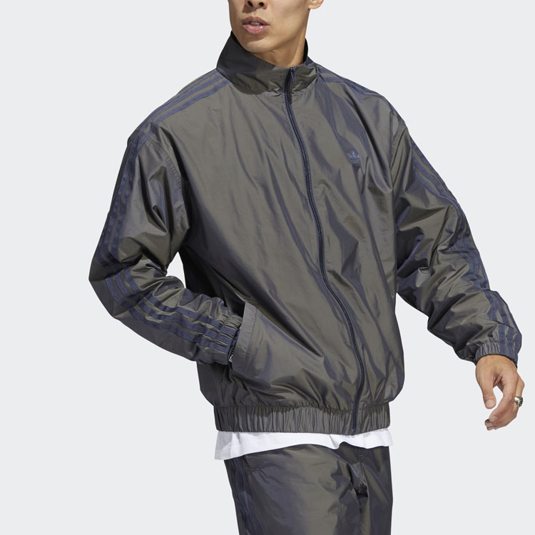 adidas Originals Skateboarding Firebird Jacket Dark Grey Navy Unisex Casual. HC2189 圖 4